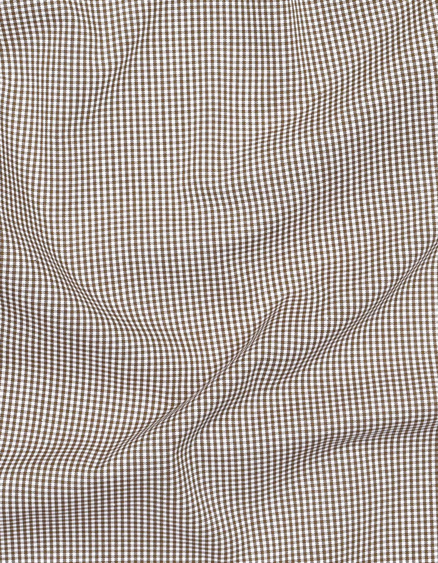 Check Khaki Tailored Smart Fit Shirt FS1106SF-16
