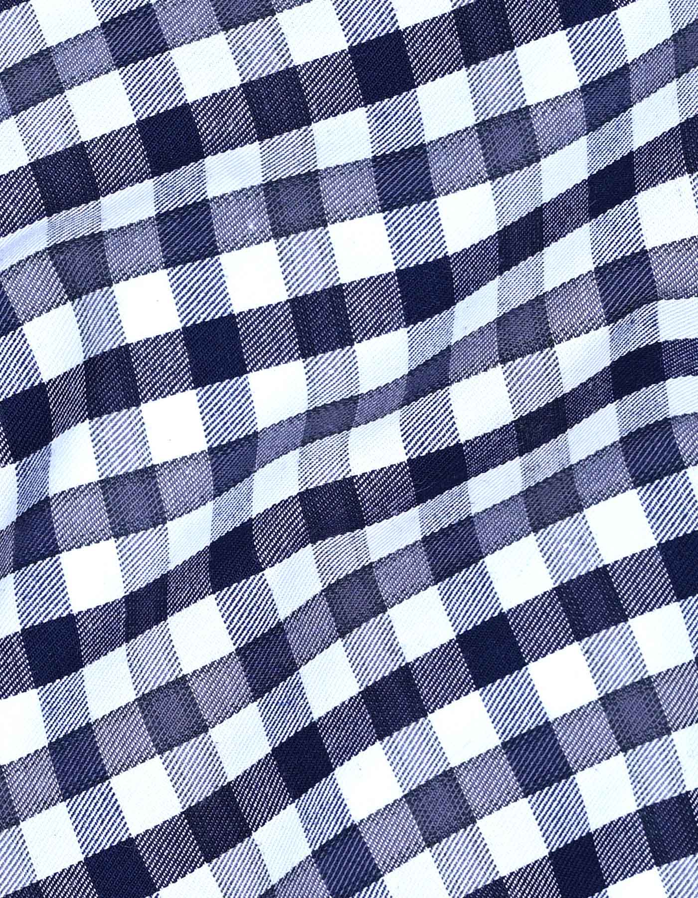 Check Navy Classic Fit Shirt FS1110-1RF-16.5