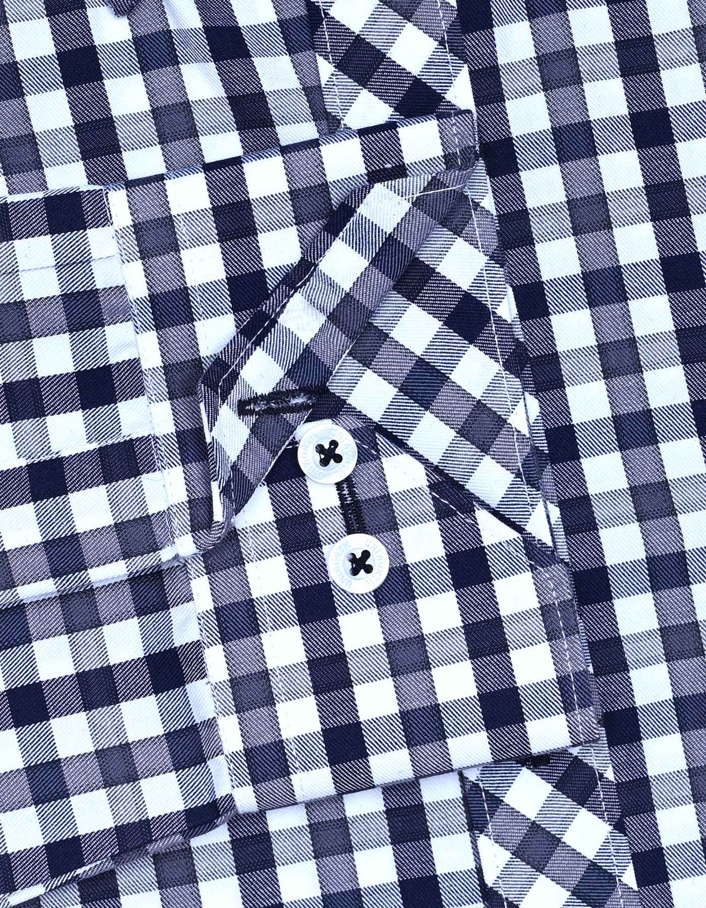 Check Navy Tailored Smart Fit Shirt FS1110-1SF-16