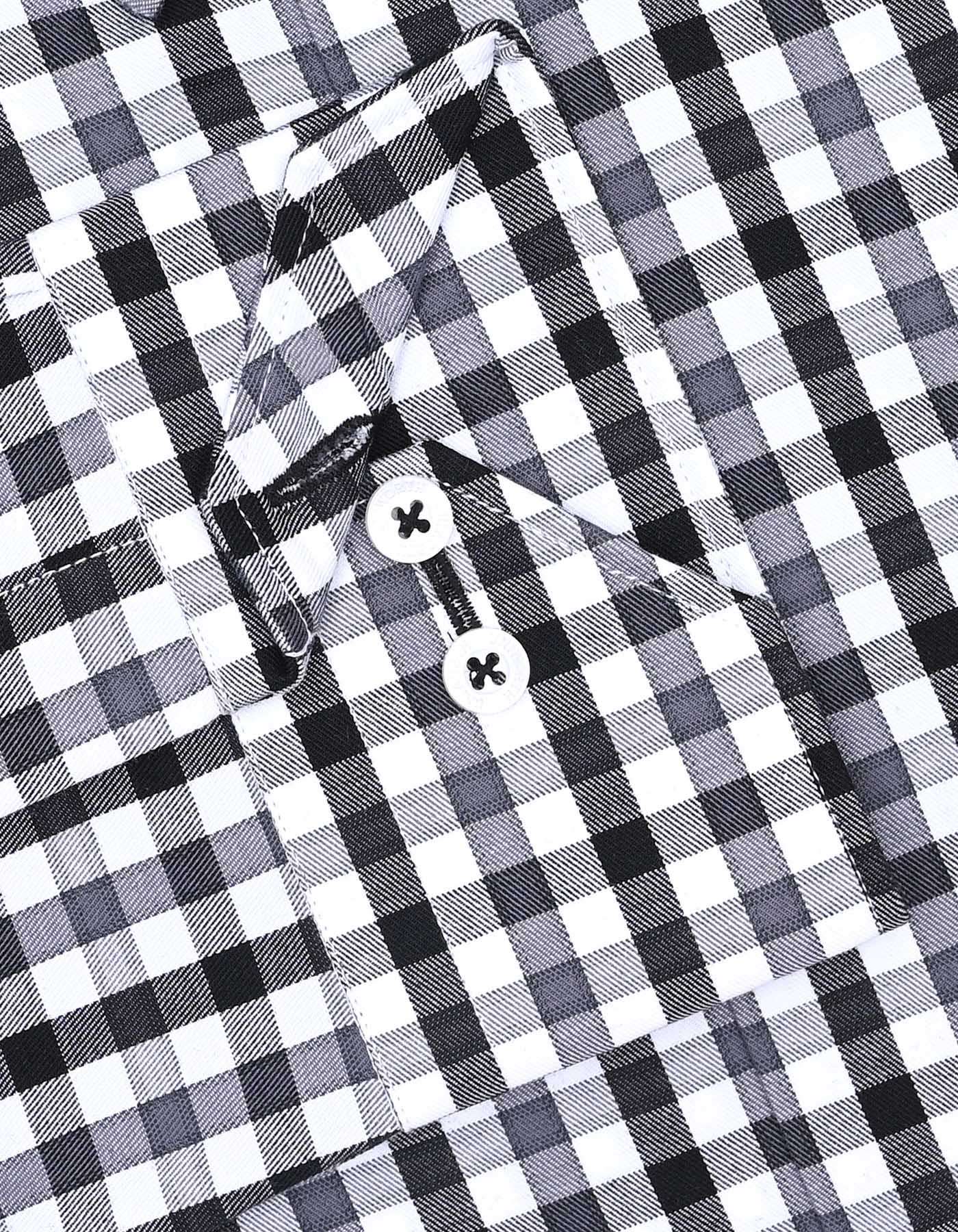 Check Black Tailored Smart Fit Shirt FS1111-1SF-16