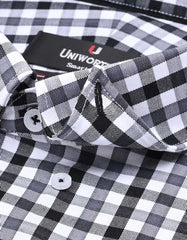 Check Black Tailored Smart Fit Shirt FS1111-1SF-15.5