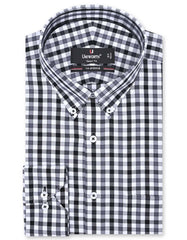 Check Black Tailored Smart Fit Shirt FS1111-1SF-14.5