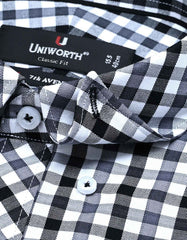 Check Black Classic Fit Shirt FS1111RF-15.5
