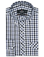 Check Black Classic Fit Shirt FS1111RF-14.5