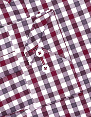 Check Maroon Tailored Smart Fit Shirt FS1112-1SF-16