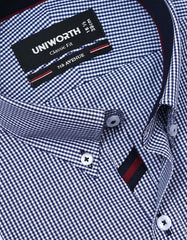 Check Navy Classic Fit Shirt FS1113RF-15.5