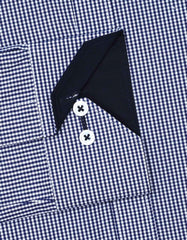 Check Navy Tailored Smart Fit Shirt FS1113SF-16