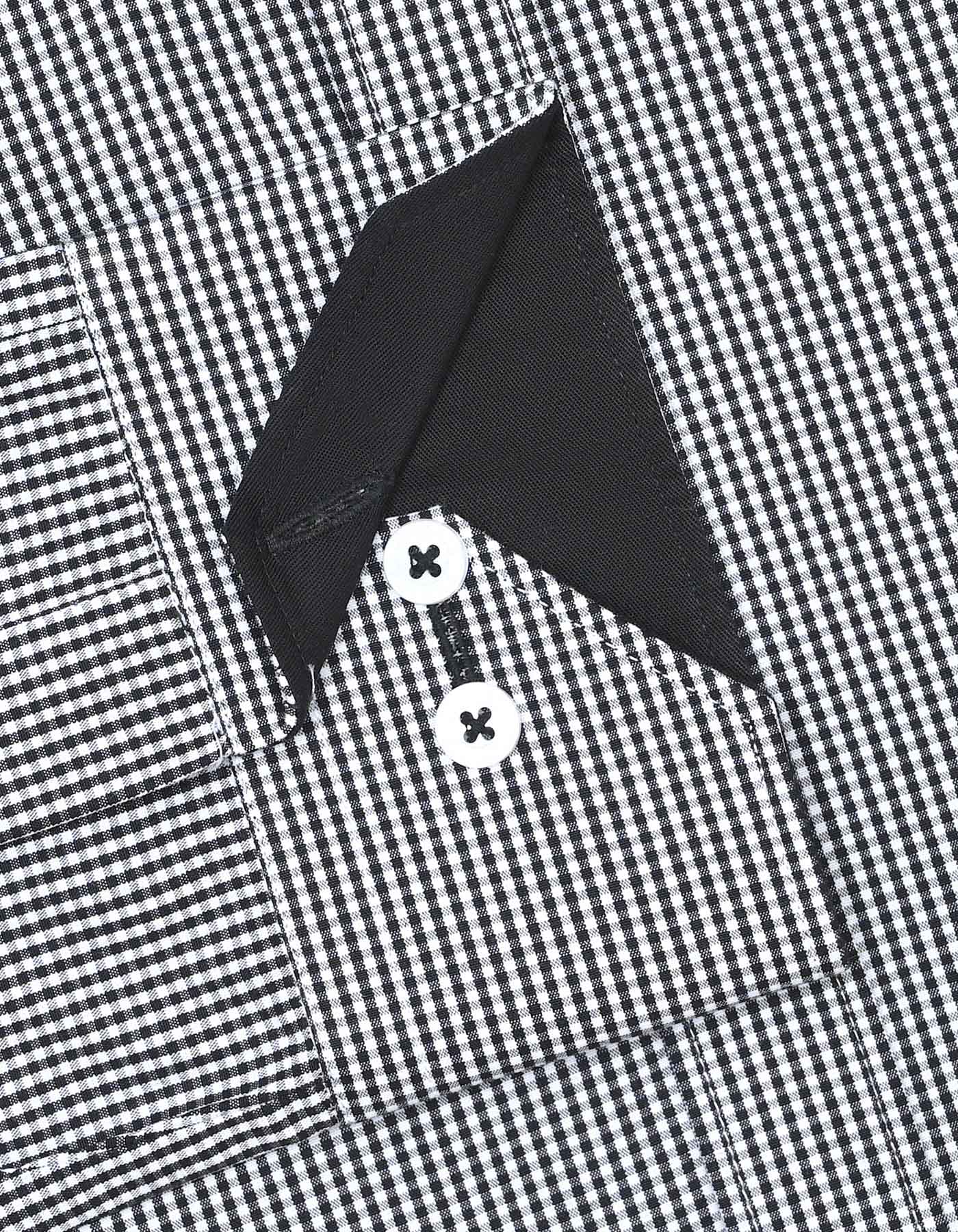 Check Black Classic Fit Shirt FS1114RF-16