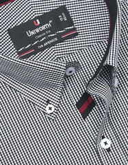 Check Black Classic Fit Shirt FS1114RF-15