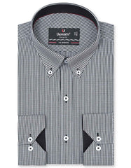 Check Black Classic Fit Shirt FS1114RF-14.5