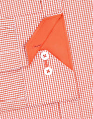 Check Orange Tailored Smart Fit Shirt FS1115SF-16