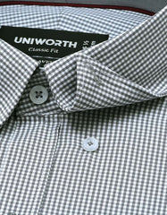 Check Grey Classic Fit Shirt FS1117RF-15.5
