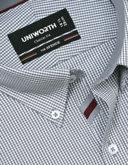 Check Grey Classic Fit Shirt FS1117RF-15