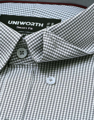 Check Grey Tailored Smart Fit Shirt FS1117SF-15.5