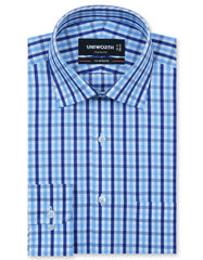 Check Royal Blue Classic Fit Shirt FS1118RF-14.5