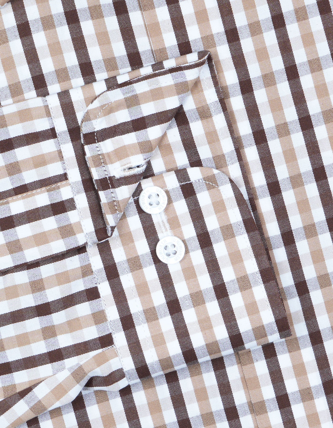 Check D Brown Classic Fit Shirt FS1119RF-15.5