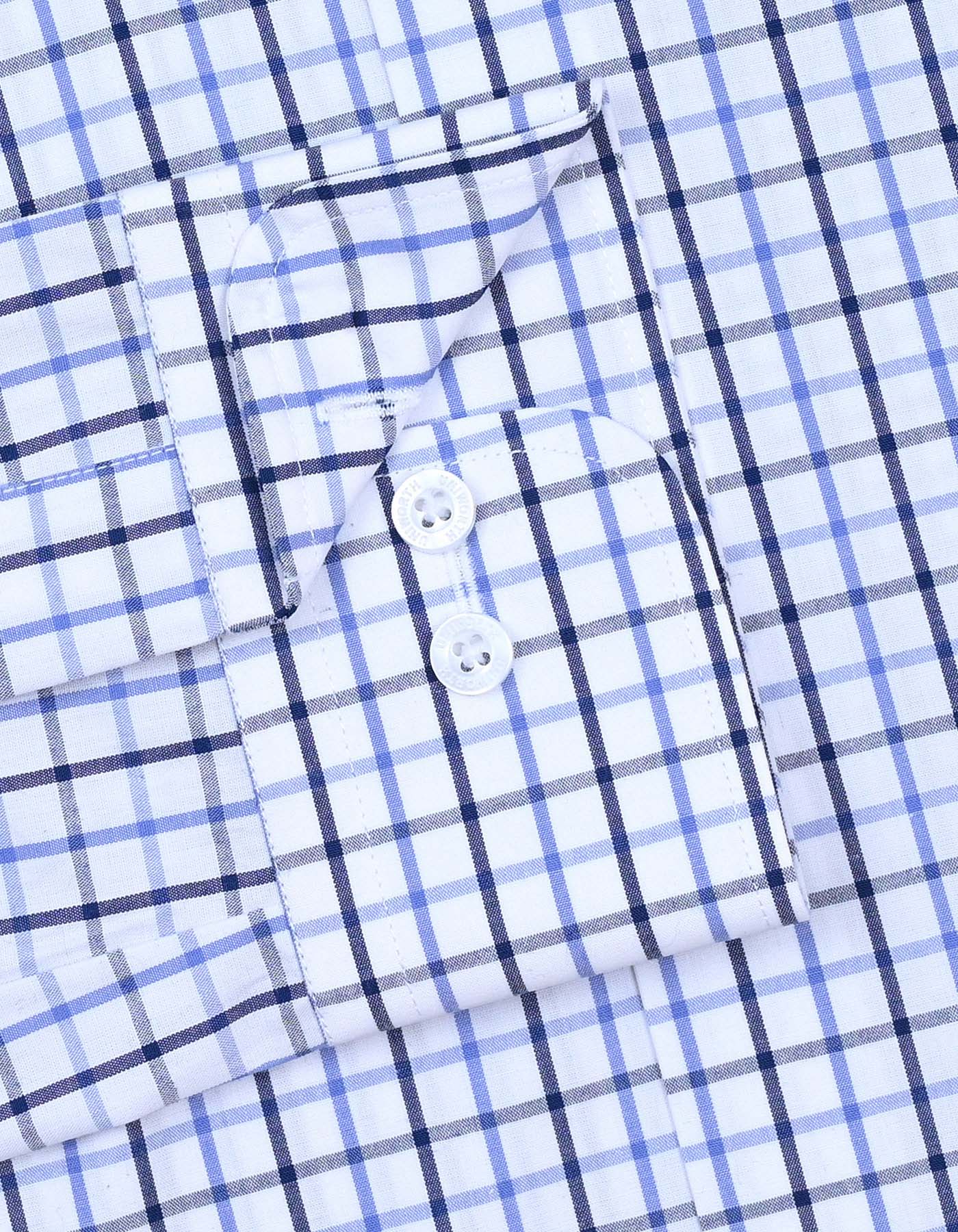 Check Navy Classic Fit Shirt FS1121RF-15.5
