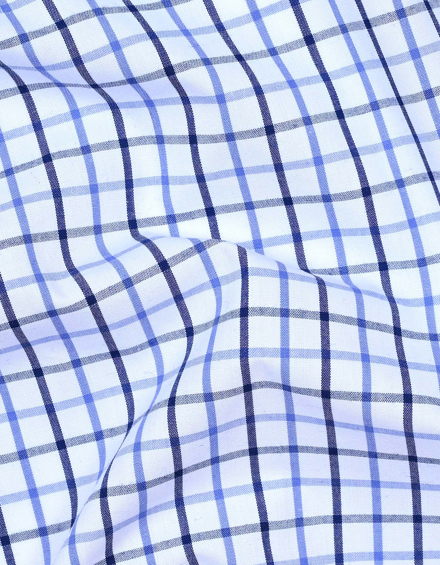 Check Navy Classic Fit Shirt FS1121RF-16