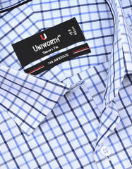 Check Navy Tailored Smart Fit Shirt FS1121SF-15