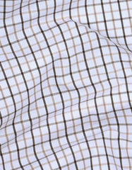 Check Beige Tailored Smart Fit Shirt FS1123SF-16