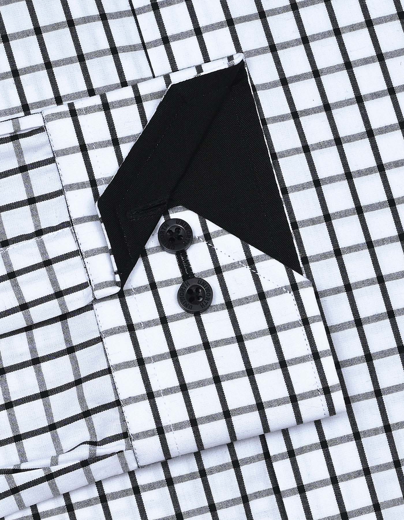 Check Black Smart Fit Shirt FS1125SF-15.5