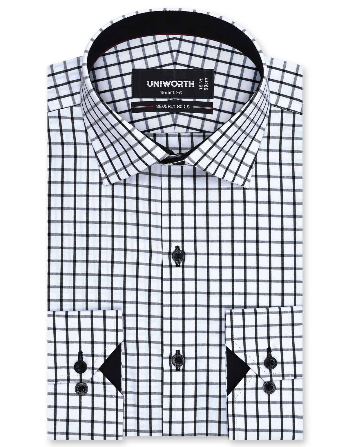 Check Black Smart Fit Shirt FS1125SF-14.5