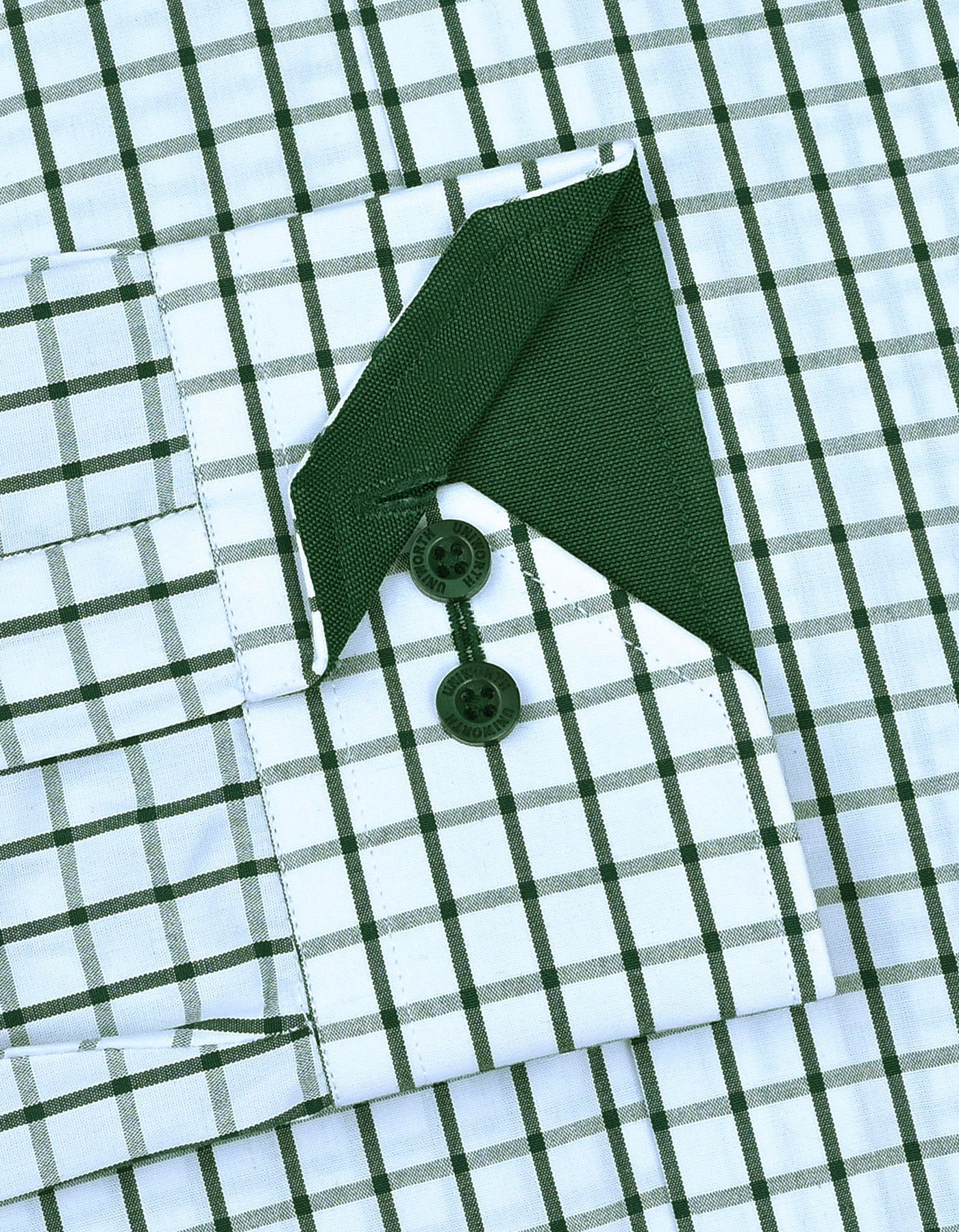 Check Green Smart Fit Shirt FS1126SF-15.5
