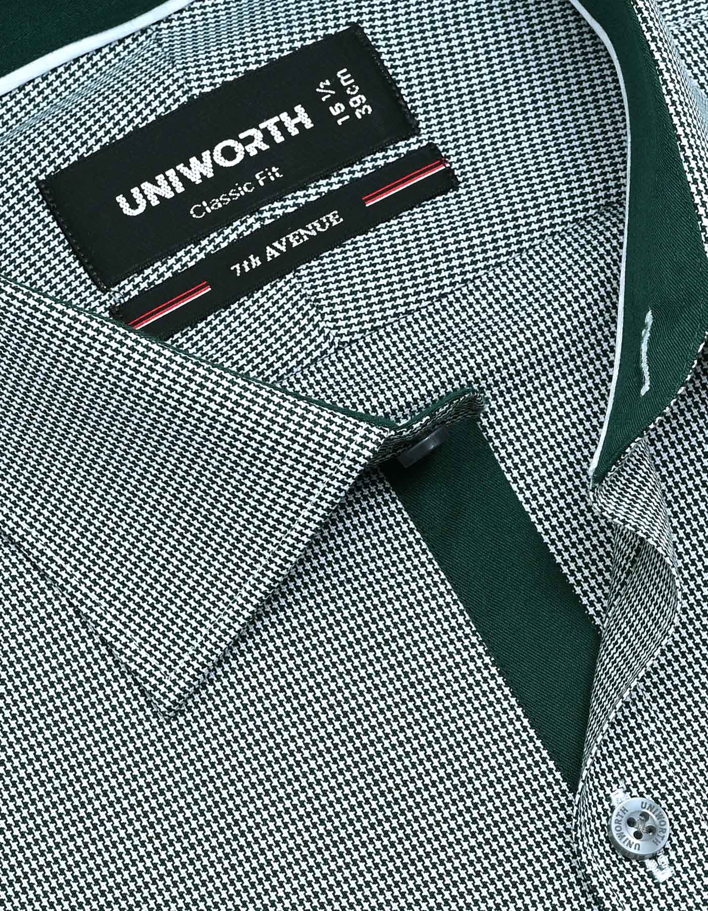 Check Green Classic Fit Shirt FS1129RF-15