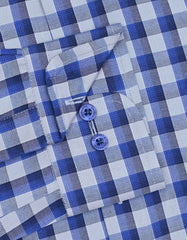 Check River Blue Tailored Smart Fit Shirt FS1120SF-15.5