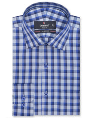 Check River Blue Tailored Smart Fit Shirt FS1120SF-14.5