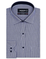 Check Navy Classic Fit Shirt FS1131RF-14.5