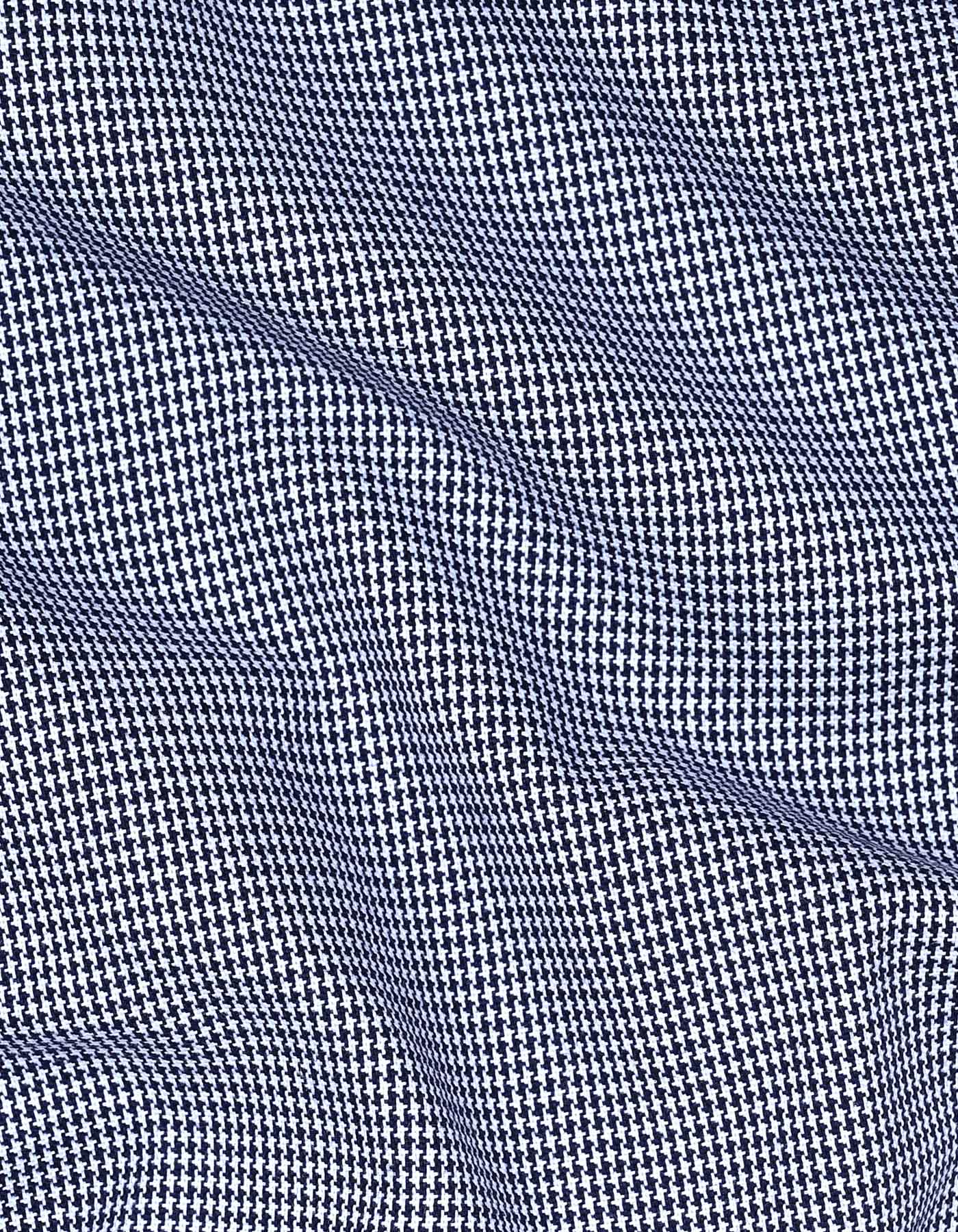 Check Navy Tailored Smart Fit Shirt FS1131SF-16