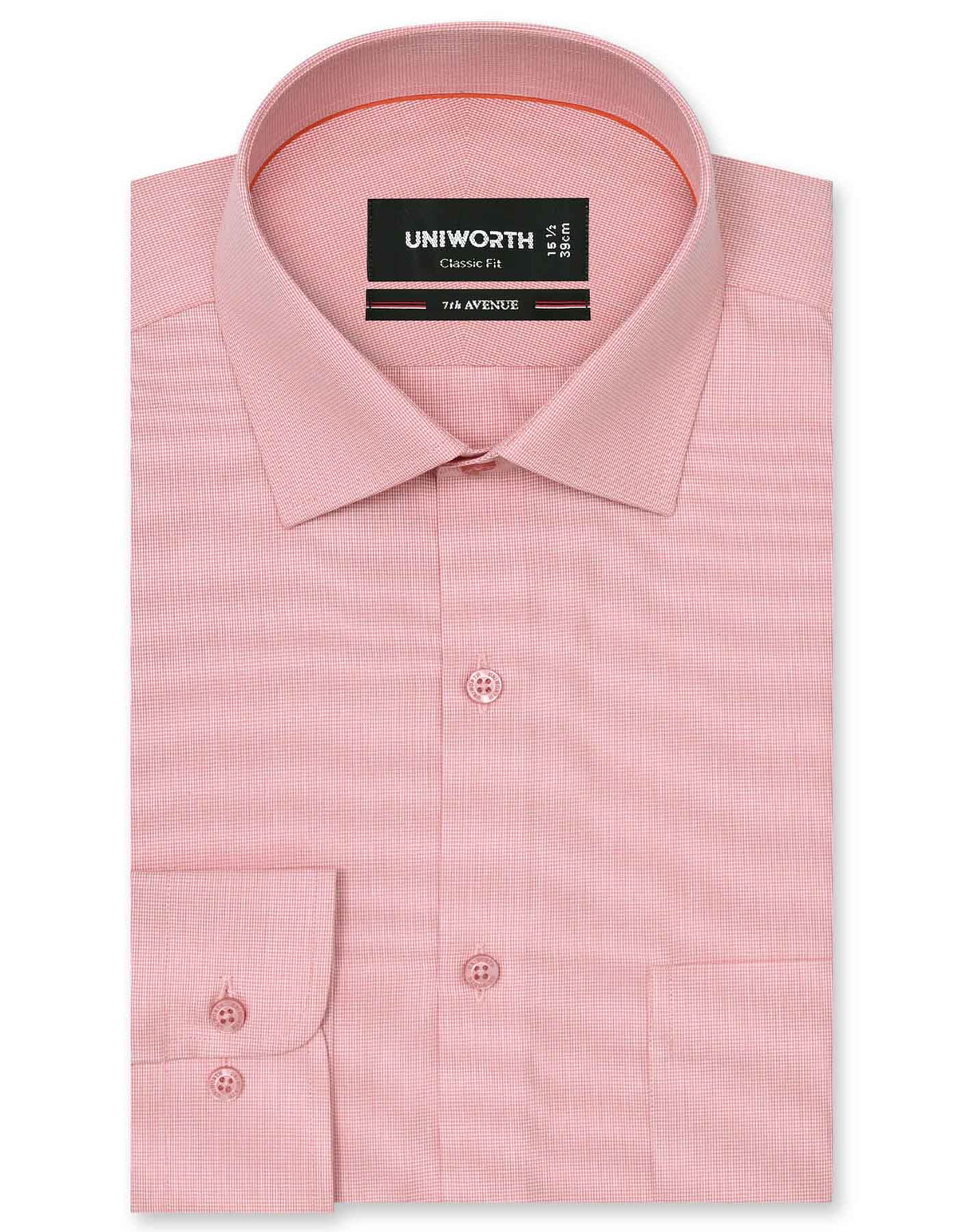 Check L Orange Classic Fit Shirt FS1132-1RF-14.5