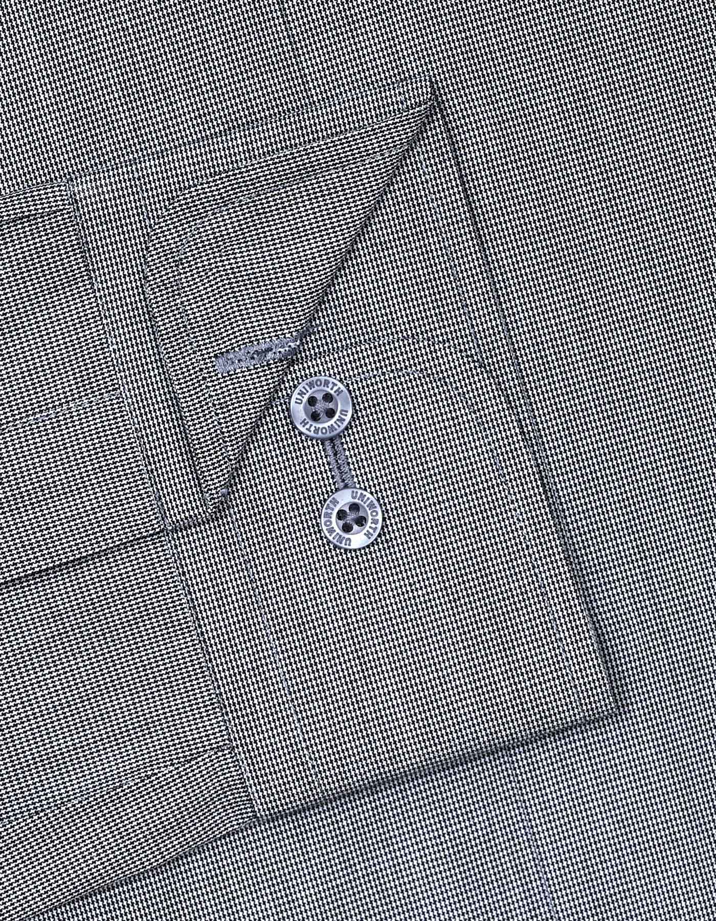 Check Black Tailored Smart Fit Shirt FS1134SF-15.5