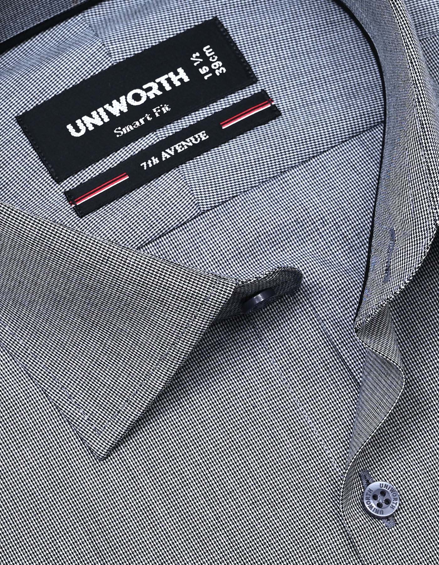 Check Black Tailored Smart Fit Shirt FS1134SF-15