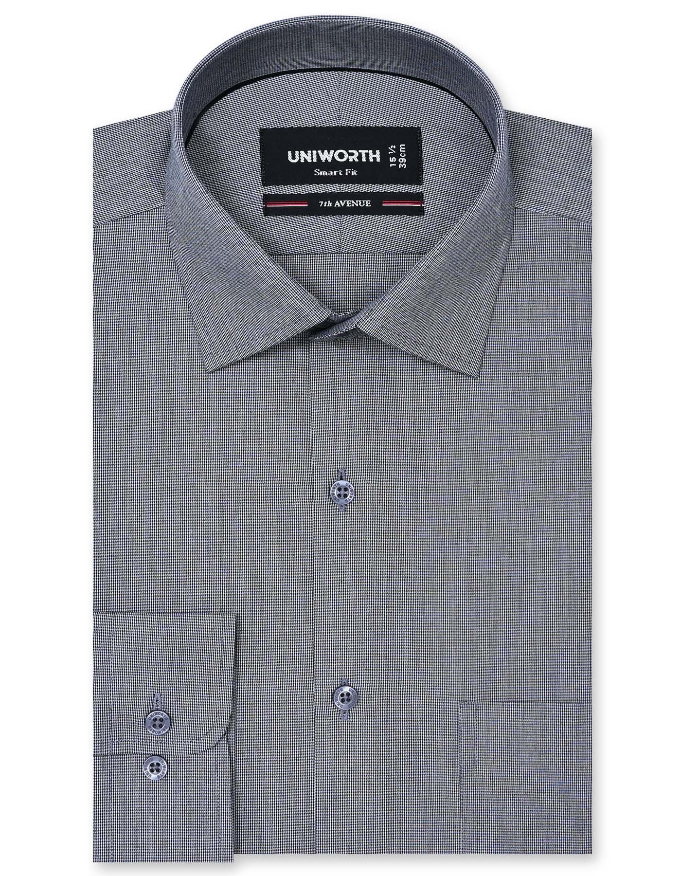 Check Black Tailored Smart Fit Shirt FS1134SF-14.5