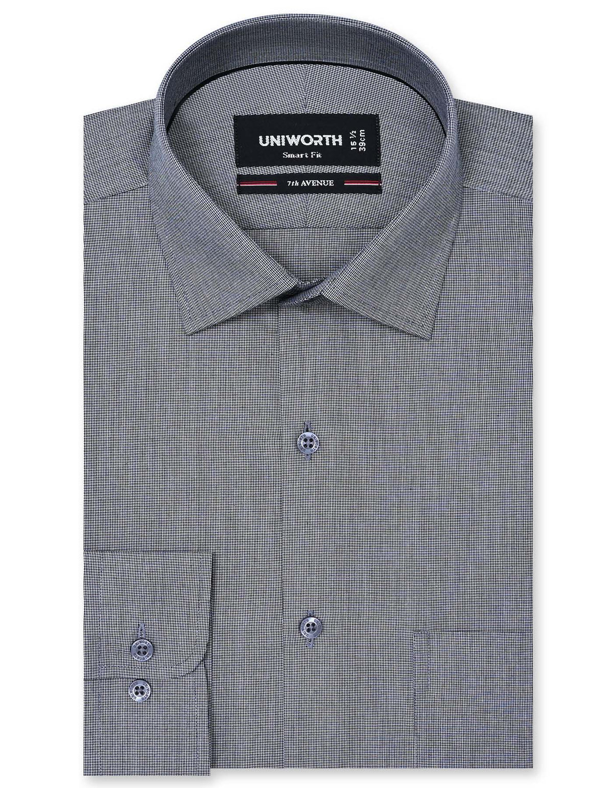 Check Black Tailored Smart Fit Shirt FS1134SF-14.5