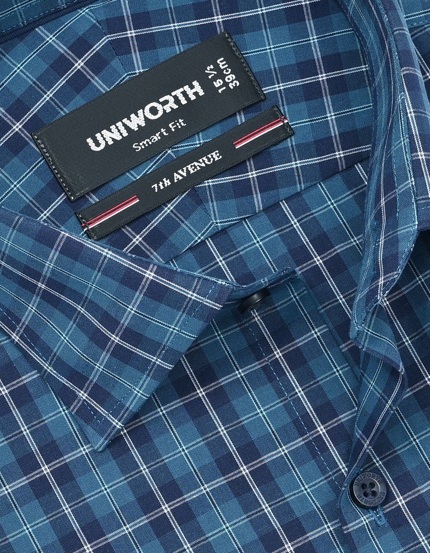 Check Turquoise Smart Fit Shirt FS1135SH-15