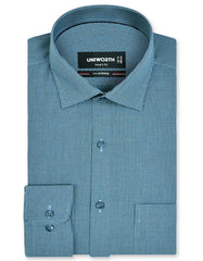 Check Teal Tailored Smart Fit Shirt FS1137SF-14.5