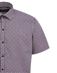 Check Navy Smart Fit Shirt FS1139SH-15.5