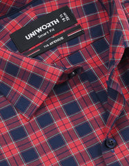 Check Red Smart Fit Shirt FS1147SH-15