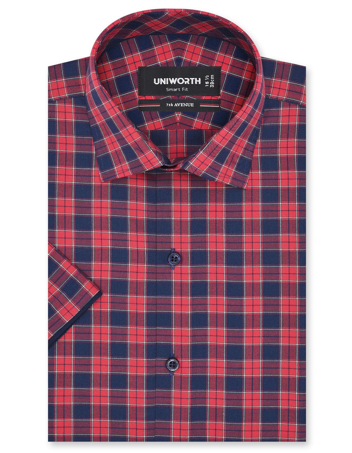 Check Red Smart Fit Shirt FS1147SH-14.5