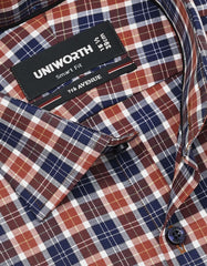 Check Brown Smart Fit Shirt FS1148SH-15