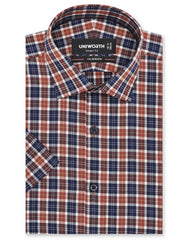 Check Brown Smart Fit Shirt FS1148SH-14.5