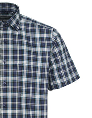 Check Navy Smart Fit Shirt FS1149SH-15.5