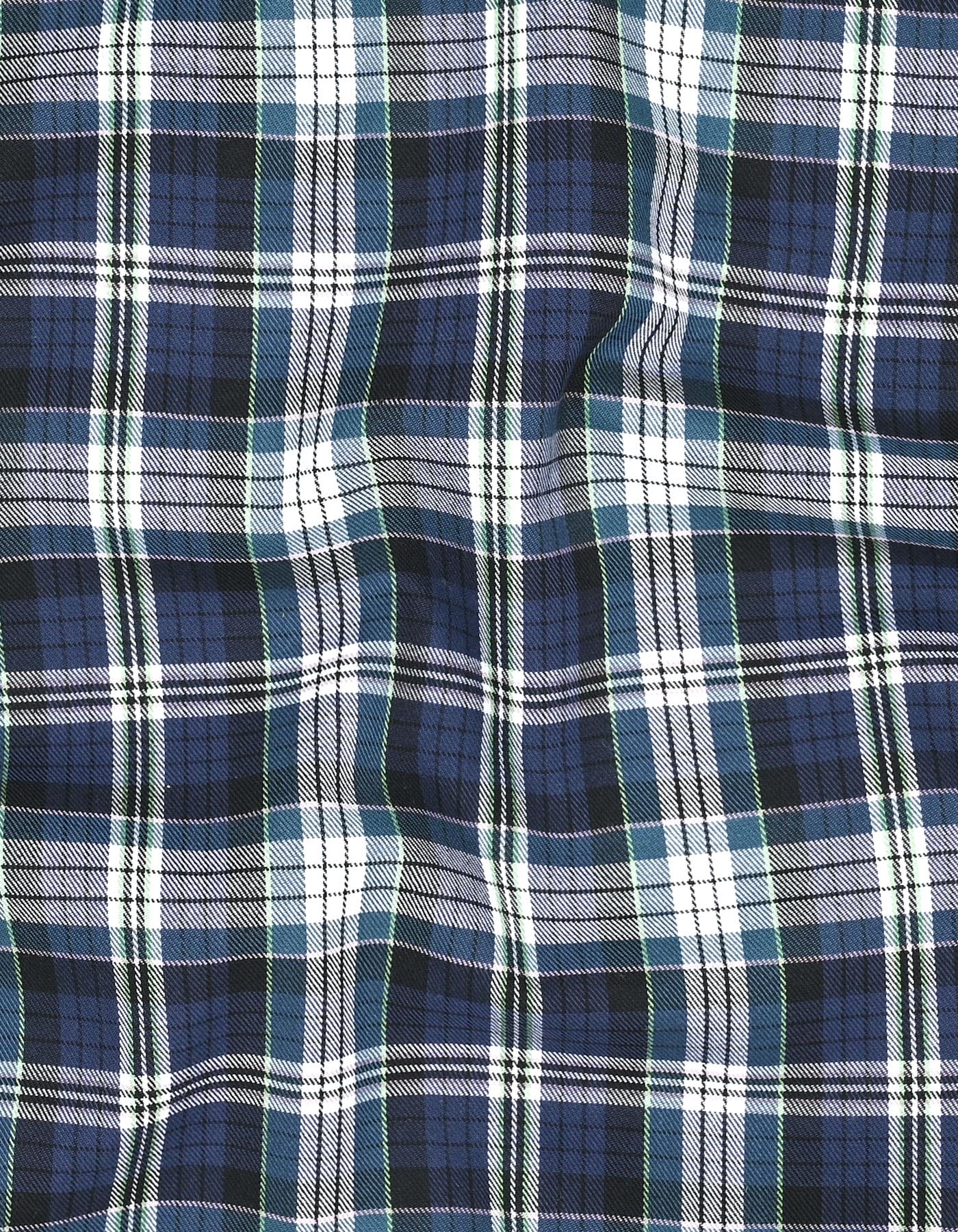 Check Navy Smart Fit Shirt FS1149SH-16