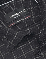 Check Black Classic Fit Shirt FS1151RH-15