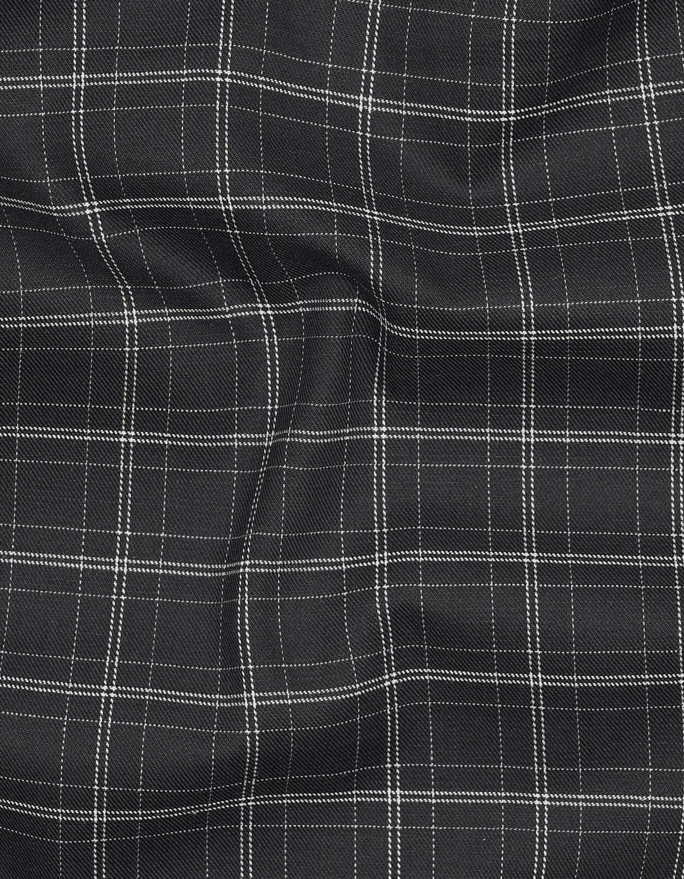 Check Black Smart Fit Shirt FS1151SH-16