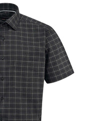 Check Black Smart Fit Shirt FS1151SH-15.5