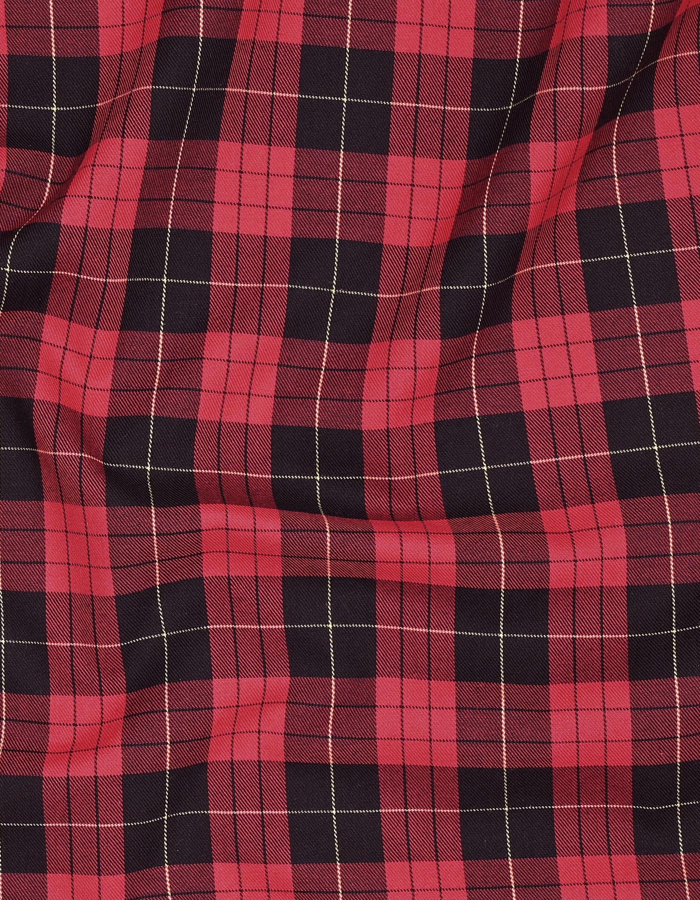 Check Red Smart Fit Shirt FS1153SH-16
